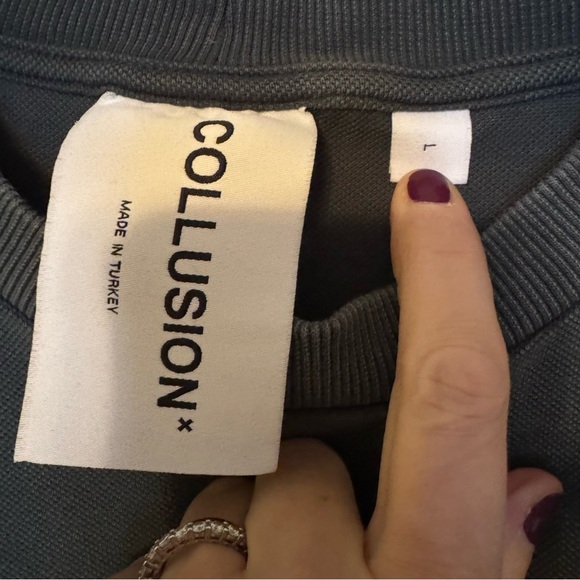 Eight Paw Projects Limited Long Sleeve Collusion Logo Chromatic Records Unisex-T - Picture 6 of 6